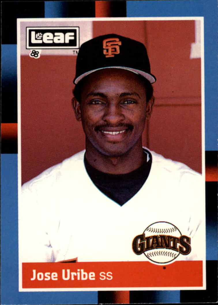 1988 Leaf/Donruss Baseball Cards       218     Jose Uribe